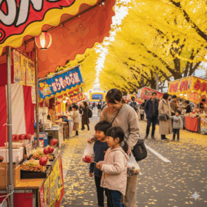 八王子いちょう祭り2025 子連れ 家族 写真