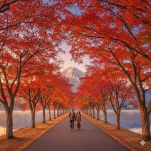 河口湖紅葉まつり2025:富士と紅葉を静かに満喫する混雑回避術/画像