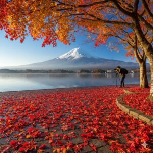 河口湖紅葉まつり2025:富士と紅葉を静かに満喫する混雑回避術/画像