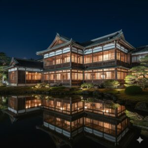 臨江閣ライトアップ 明治建築の光の演出