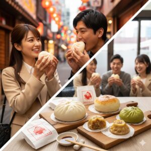 横浜中華街の豚まん人気ランキングと食べ比べ/画像