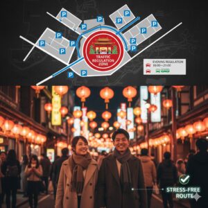 長崎ランタン2026:渋滞回避と裏駐車場・交通規制攻略/画像