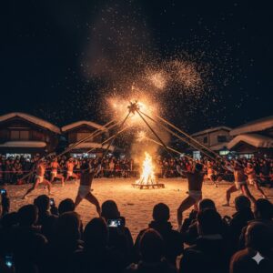 六郷の竹打ちを安全に観覧！駐車場とアクセス対策/画像