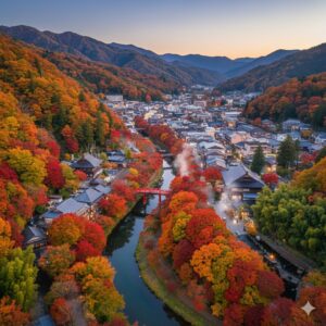 修善寺温泉 紅葉2025：終盤の穴場と日帰り温泉の黄金ルート/画像