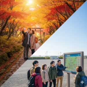 高尾山 紅葉 2025 渋滞・混雑回避！超早朝と穴場攻略/画像