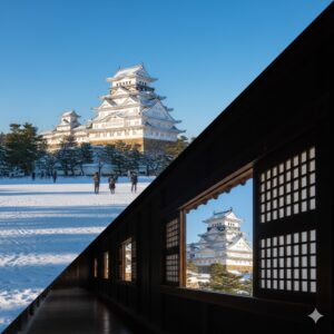 姫路城観光の冬の防寒対策と混雑回避の裏ワザ/画像