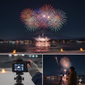 河口湖冬花火2026期間と絶景富士山穴場!旅館アクセス・混雑回避と防寒術/画像