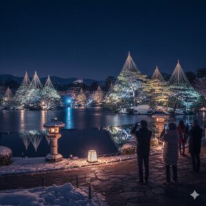 兼六園 雪吊り2025:混雑ストレスゼロで雪化粧の絶景を独占する裏技/画像