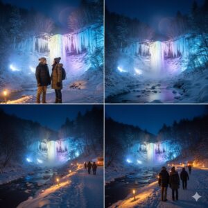 奥入瀬渓流(青森)の氷瀑2026時期予測と冬のツアー・アクセス情報/画像