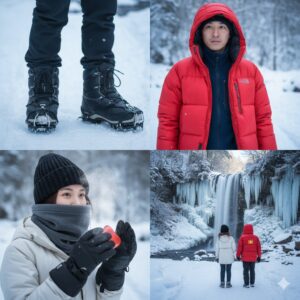 奥入瀬渓流(青森)の氷瀑2026時期予測と冬のツアー・アクセス情報/画像