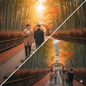 修善寺紅葉2025:見頃時期とライトアップ攻略/画像