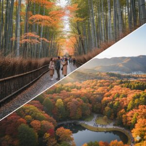 修善寺紅葉2025:見頃時期とライトアップ攻略/画像