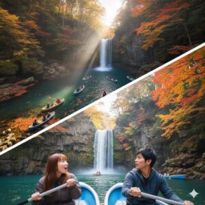 高千穂峡紅葉終盤:ボート予約と見頃時期攻略/画像