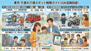 GW2026東京の子連れ穴場を分析！まだ間に合う混雑回避の家族旅行術②