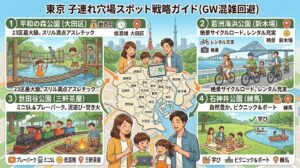 GW2026東京の子連れ穴場を分析！まだ間に合う混雑回避の家族旅行術③ 